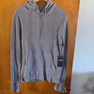 Thermal Hoodie Mens Small Gray Aeropostale